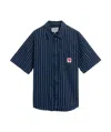 Carhartt Work In Progress Drewe Short Sleeve Button-up Shirt In Black