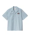 Carhartt Short-sleeved Hendry Shirt In Blue