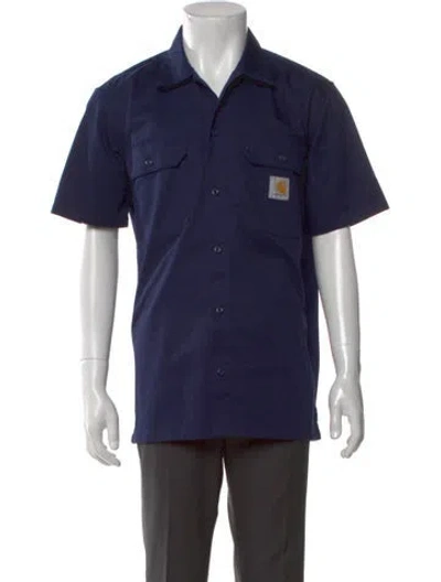 Pre-owned Carhartt Short Sleeve Shirt In Blue
