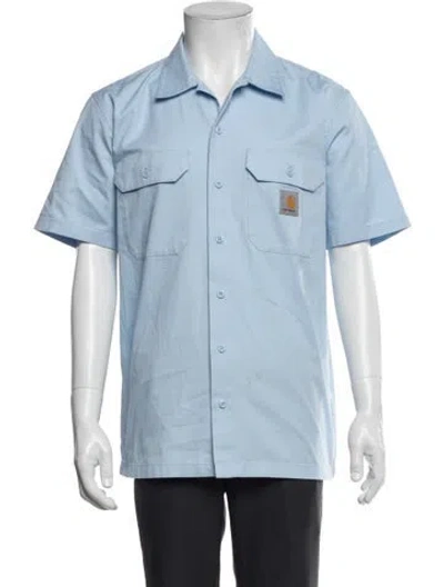 Pre-owned Carhartt Short Sleeve Shirt In Blue