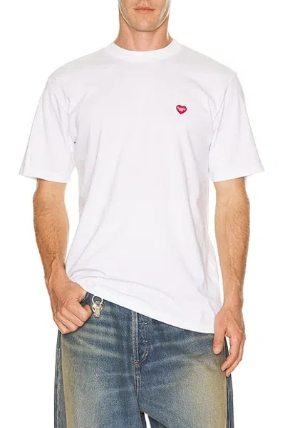 Carhartt Short Sleeve Small Heart Tee Shirt In White
