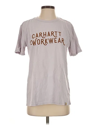 Pre-owned Carhartt Short Sleeve Top Gray Crew Neck Tops
