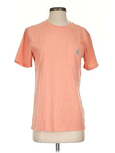 Pre-owned Carhartt Short Sleeve T-shirt In Orange