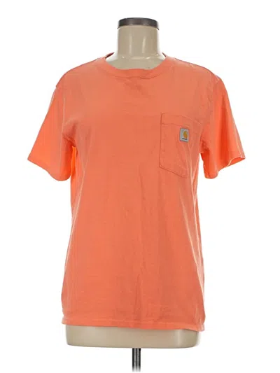 Pre-owned Carhartt Short Sleeve T-shirt In Orange