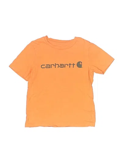 Pre-owned Carhartt Kids' Short Sleeve T-shirt In Orange