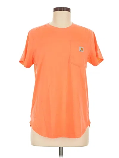 Pre-owned Carhartt Short Sleeve T-shirt In Orange