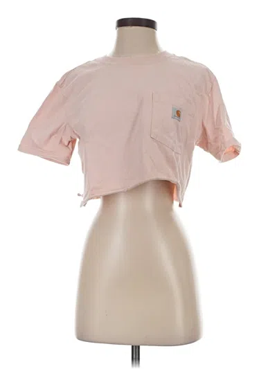 Pre-owned Carhartt Short Sleeve T-shirt In Pink
