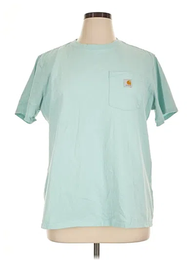 Pre-owned Carhartt Short Sleeve T-shirt In Teal