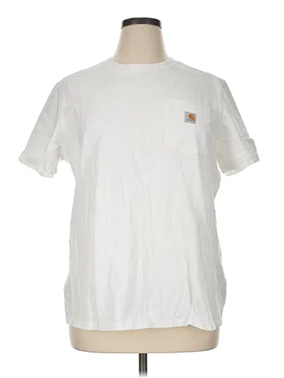 Pre-owned Carhartt Short Sleeve T-shirt In White