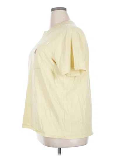 Pre-owned Carhartt Short Sleeve T-shirt In Yellow