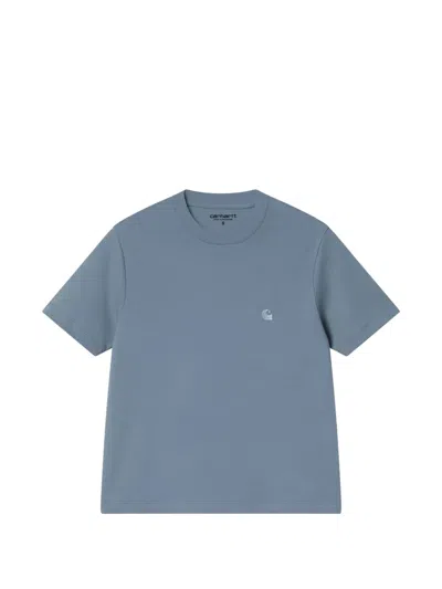 Carhartt Short-sleeved Crew-neck T-shirt In Blue