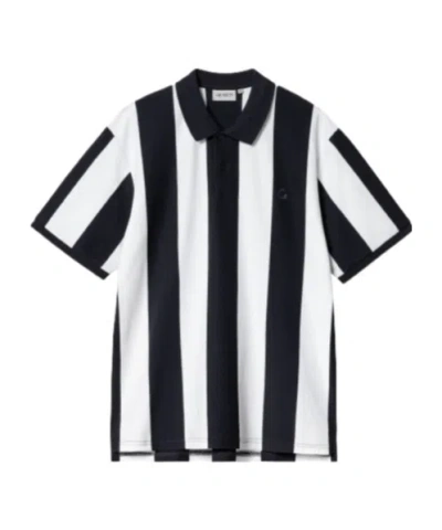 Carhartt Short-sleeved Polo Shirt In Black
