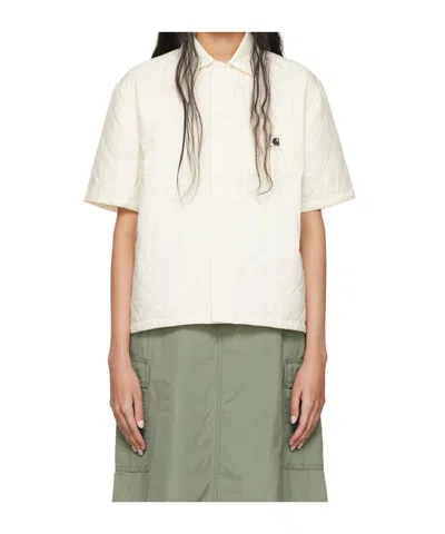 Carhartt Off-white Laurens Shirt In Wax