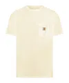Carhartt Wip Pocket Short Sleeved T Shirt Beige In White