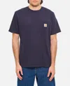 Carhartt Short Sleeve Pocket T Shirt Dark Navy In Blue