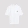 Carhartt Wip Cotton T-shirt With Logo Patch In White