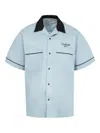 Carhartt Casual Shirt With Contrast Collar And Pockets In Blue
