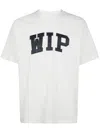 Carhartt Organic Cotton T-shirt With Logo Embroidery On The Front In .xx White Dusky Blue