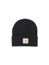 Carhartt "short Watch" Beanie In Black