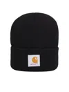 Carhartt Midnight Blue Acrylic Watch Hat In Black