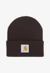 Carhartt Short Acrylic Watch Hat Tobacco In Brown