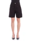 Carhartt Wip Black Cotton Single Knee Short
