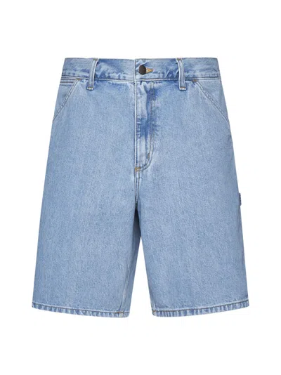 Carhartt Shorts In Blue Heavy Stone Bleached