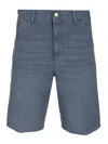 Carhartt Single Knee Bermuda Shorts In Blue