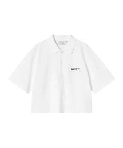 Carhartt Short-sleeved Polo Shirt In White