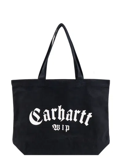 Carhartt Shoulder Bag In Nero/bianco