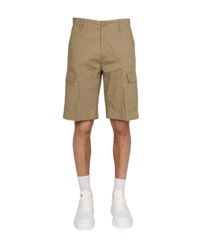 Carhartt Side Logo Patch Shorts In 02