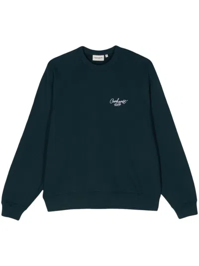 Carhartt Signature Sweatshirt In Blue