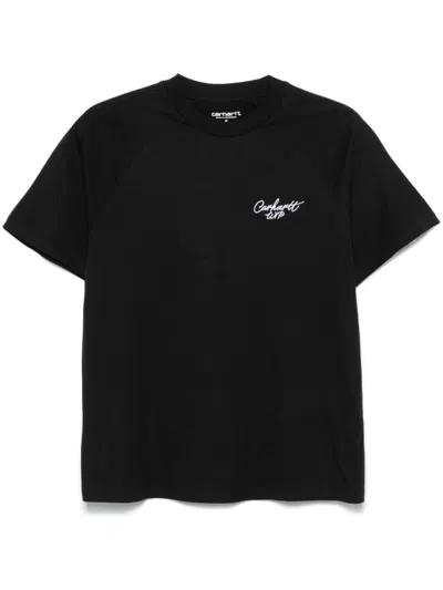 Carhartt Signature T-shirt In Black