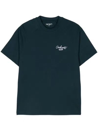 Carhartt Signature T-shirt In Blue