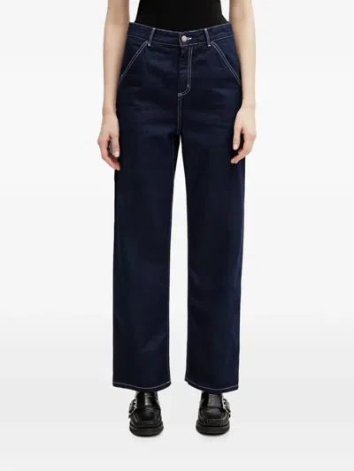 Carhartt Simple Contrast-stitch Jeans In Blue