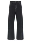 Carhartt Black Simple Jeans In Black