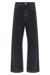 Carhartt Black Simple Jeans In Black