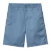 Carhartt Simple Logo Shorts In Blue