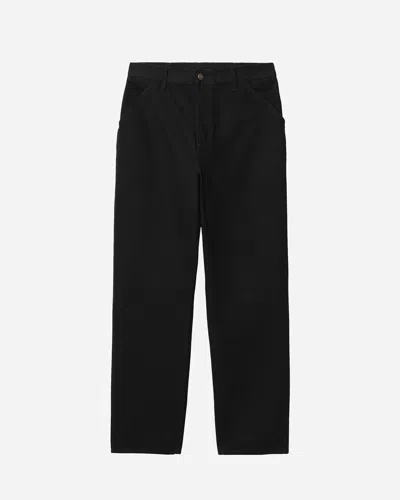 Carhartt Abbott Logo Straight Trousers In Black