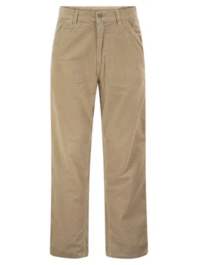 Carhartt Simple Pant Corduroy Trousers In Brown