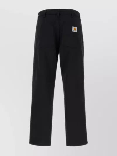 Carhartt Simple Pant With Belt Loops And Pockets In Black