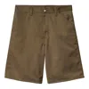 Carhartt Simple Short Bermuda Men Brown In Polyester