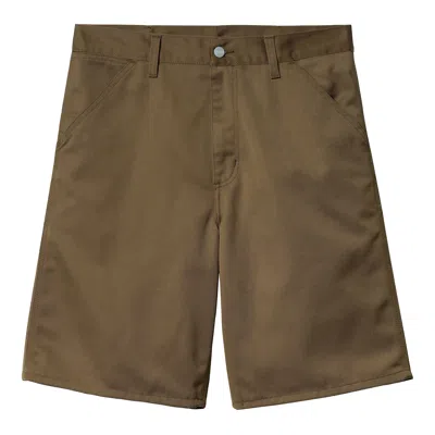 Carhartt Simple Short Bermuda Men Brown In Polyester