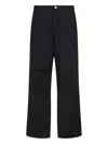 Carhartt Judd Hubbard Cotton Trousers In Black