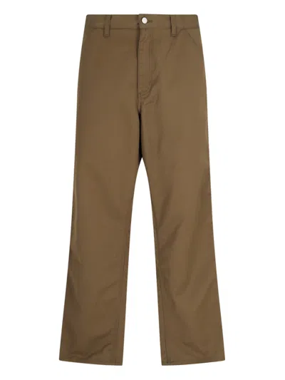 Carhartt 'simple' Wide Pants In Brown