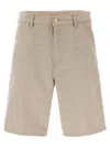 Carhartt Single Knee Bermuda And Short Beige In Neutral