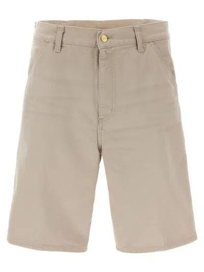 Carhartt Single Knee Bermuda And Short Beige In Neutral