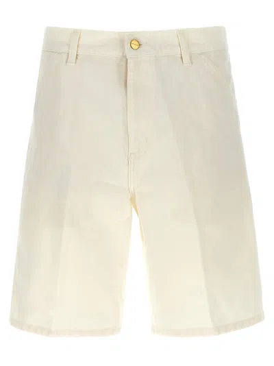 Carhartt Single Knee Bermuda And Short White