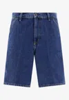 Carhartt Landon Bermuda Denim Shorts In Blue