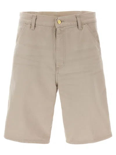 Carhartt Beige Single Knee Bermuda Shorts In Neutral